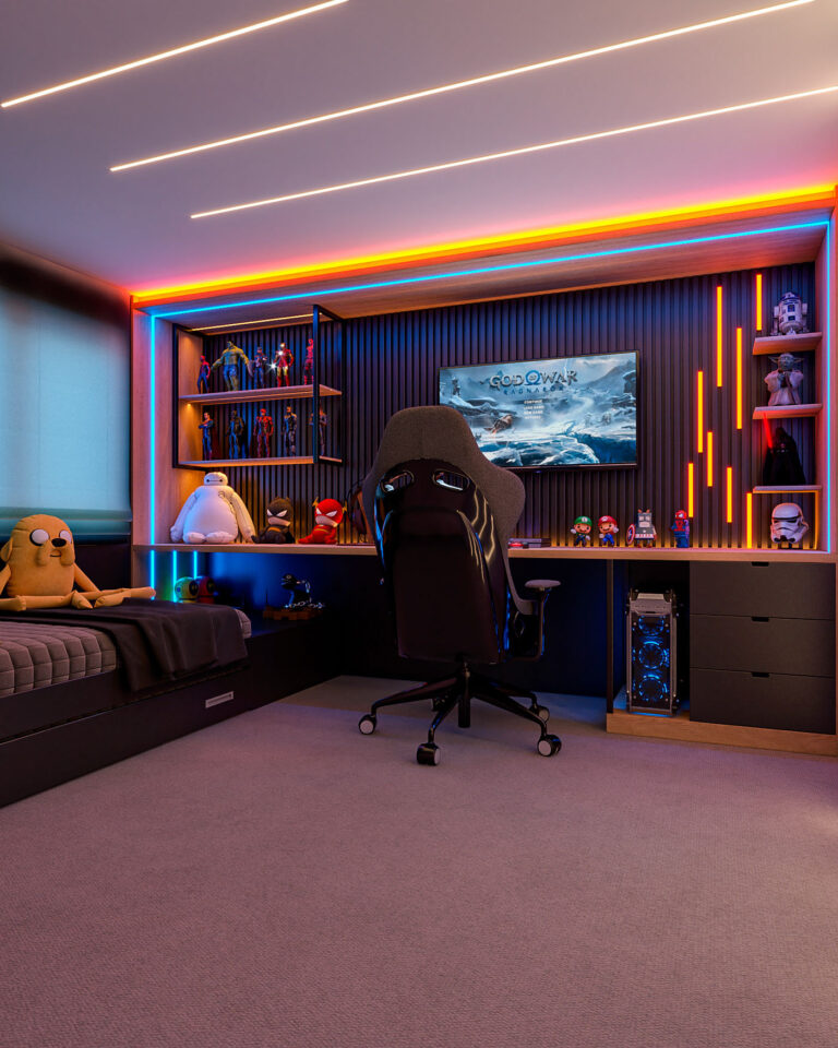 Gaming Room Design That Will Make Your Friends Jealous Mayatar   Game Room Design 1 1 768x960 